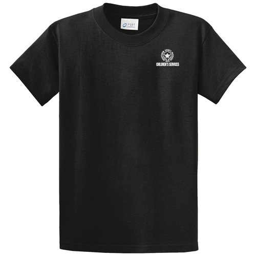 Port and Company Tall 100% Cotton Tee -- Jet Black