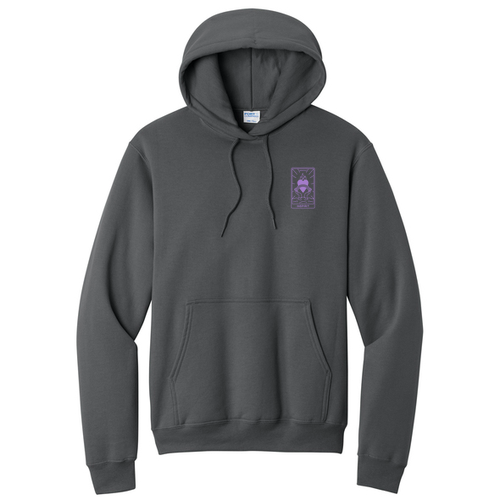 Port and Company Core Fleece Pullover Hooded Sweatshirt -- Charcoal