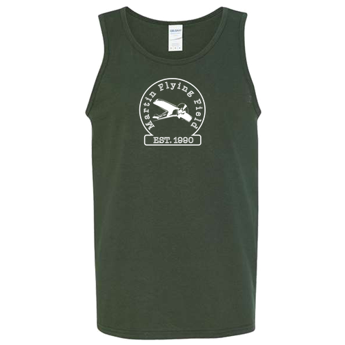 Gildan Cotton Tank Top -- Forest Green