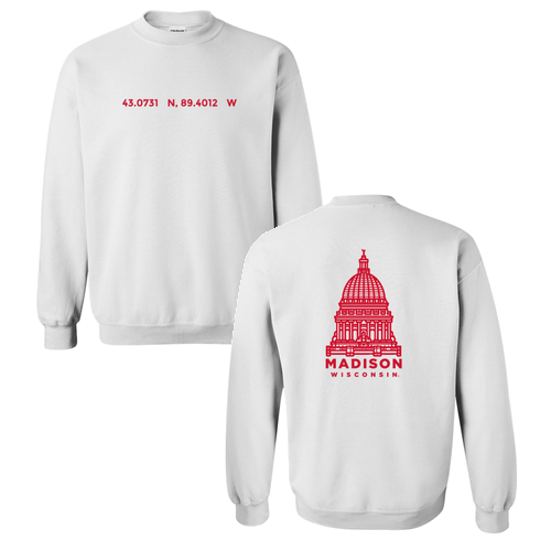 Gildan Heavy Blend Crew Neck Sweatshirt -- White