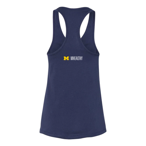 Ladies Jersey Racerback Tank -- Navy