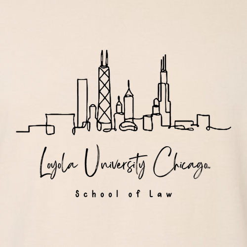 Chicago Skyline -- Natural / Black