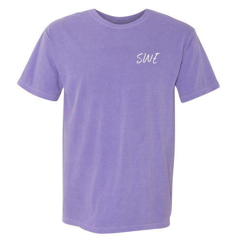 Comfort Colors Ringspun Garment Dyed T Shirt -- Violet