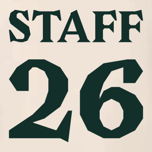 STAFF Next Level Unisex Fine Jersey Ringer Tee -- Natural / Forest