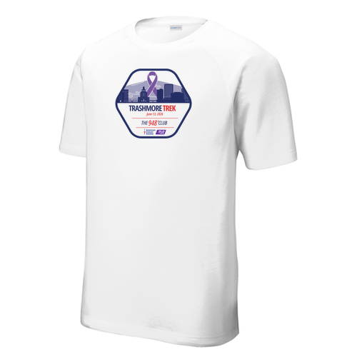 Sport-Tek PosiCharge Tri-Blend Wicking Raglan Tee -- White Triad Solid
