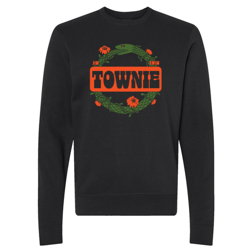 J. America BTB Fleece Crew -- Black