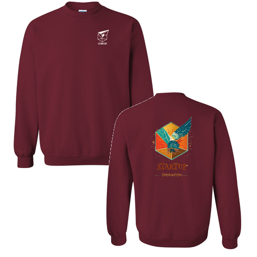 Gildan Heavy Blend Crew Neck Sweatshirt -- Garnet