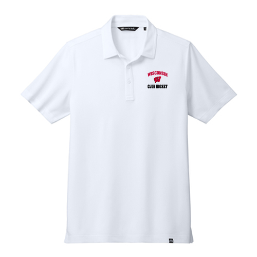 UW Club Hockey TravisMathew Cabana Solid Polo -- White