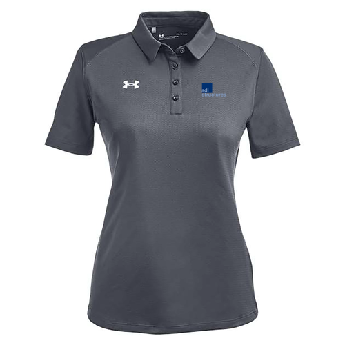 Under Armour Ladies' Tech Polo -- Stlh Gr / Wh _008, $61