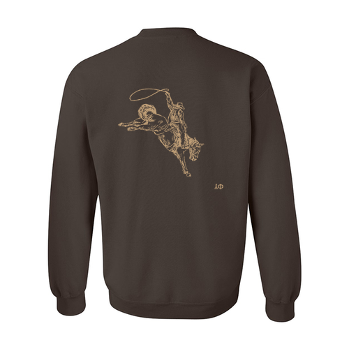 Gildan Heavy Blend Crew Neck Sweatshirt -- Dark Chocolate