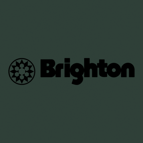 Brighton Logo 2 Black Ink -- Short Sleeve Forest Green