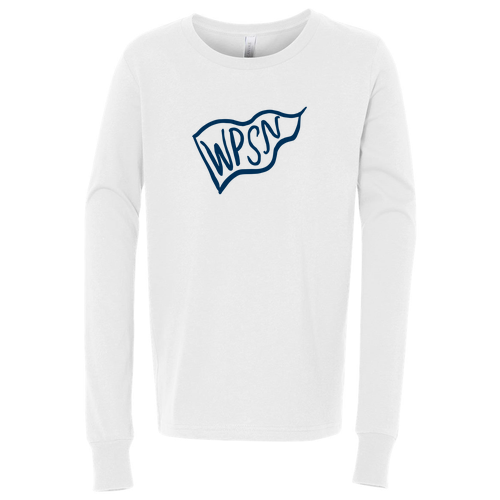 Youth Long Sleeve Jersey Tee -- White