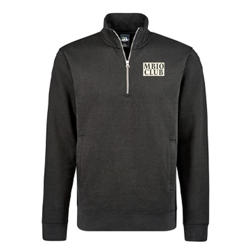 J America BTB Fleece 1/4 zip -- Black