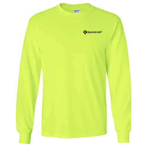 Gildan Ultra Cotton Longsleeve Basic T-Shirt -- Safety Green