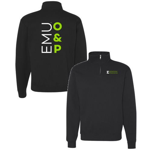 Jerzees 9.3 Oz 50/50 Nublend Quarter Zip Sweatshirt Adult -- Black