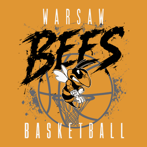 Warsaw Bees Gildan Ultra Cotton T-Shirt -- Gold