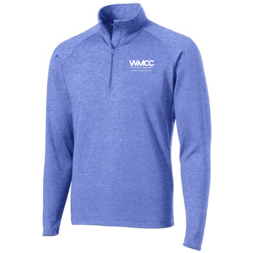 Sport Tek Sport Wick Stretch Half Zip Pullover -- True Royal Heather
