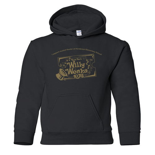 Gildan Heavy Blend Youth Hooded Sweatshirt -- Black