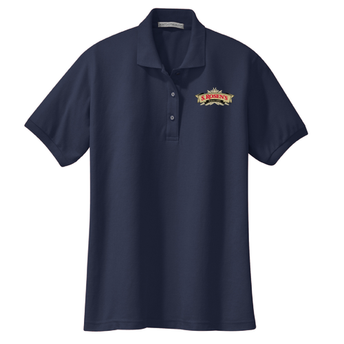 Port Authority Ladies Silk Touch Sport Shirt. -- Navy