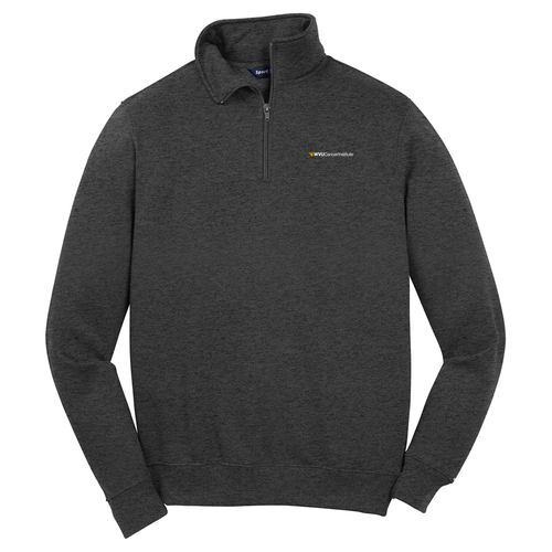Sport Tek Quarter Zip Sweatshirt -- Graphite Heather