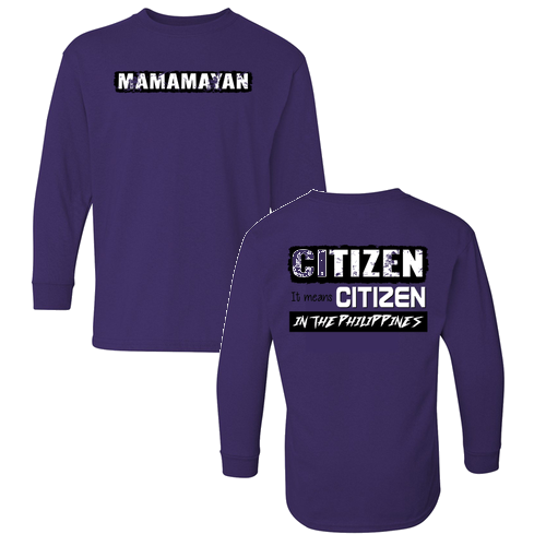 Youth Long Sleeve Purple House Gildan Tee