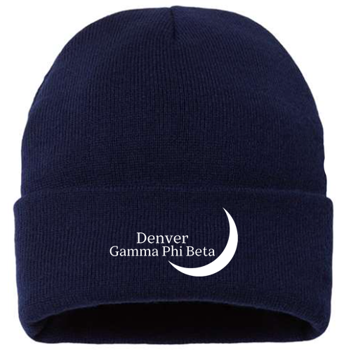 Sportsman Sherpa Lined 12 Cuffed Beanie -- Navy
