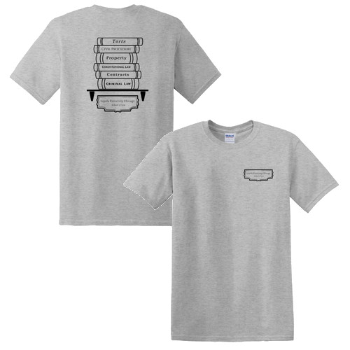 Law Books Basic T-Shirt -- Ash