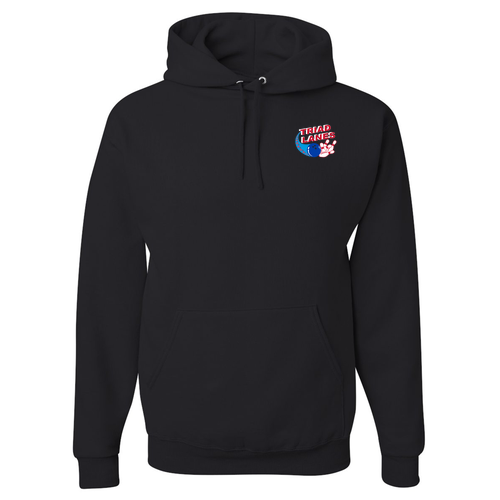 Jerzees 8 oz 50/50 Nublend Adult Hooded Sweatshirt -- Black