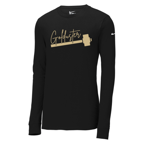 Nike Dri-FIT Cotton/Poly Long Sleeve Hammer Tee -- Black
