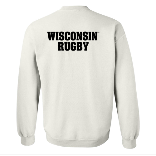 Gildan Heavy Blend Crew Neck Sweatshirt --Badge  White