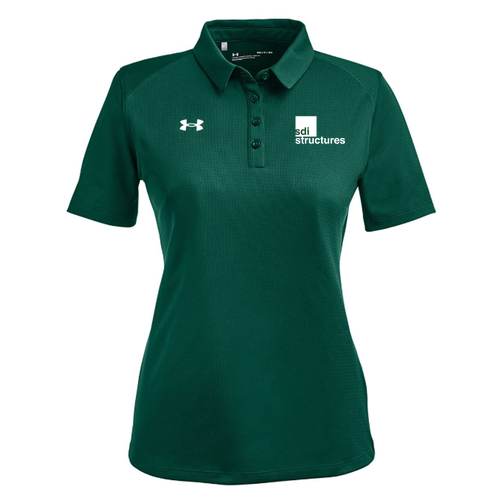 Under Armour Ladies' Tech Polo -- For Grn / Wh _301, $61