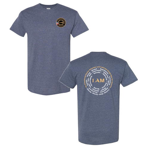 I Am Tee -- Heather Navy