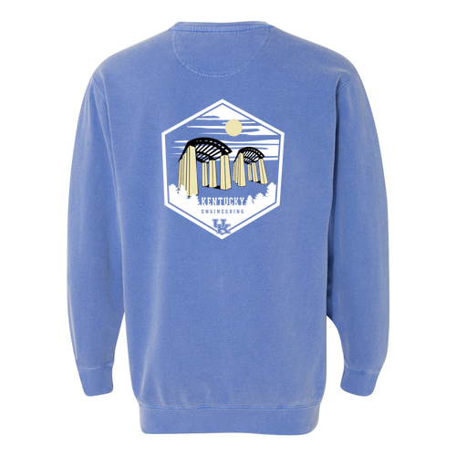 Comfort Colors Crewneck Sweatshirt -- Flo Blue
