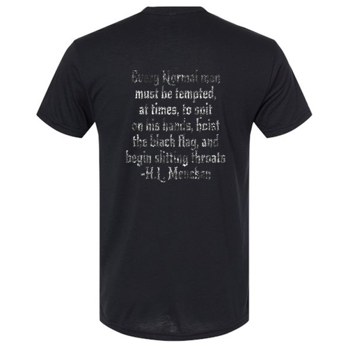 Next Level Mens TriBlend Tee -- Black front and back