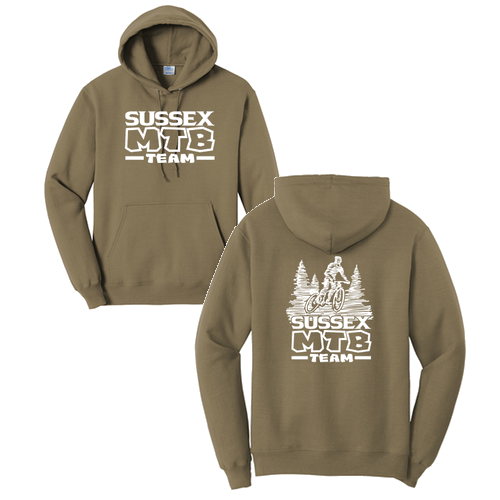 Port and Company Core Fleece Pullover Hooded Sweatshirt -- Coyote Brown