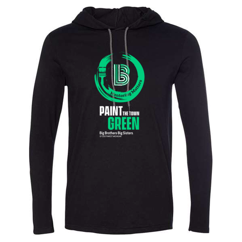 Gildan Adult Hooded Tee -- Black