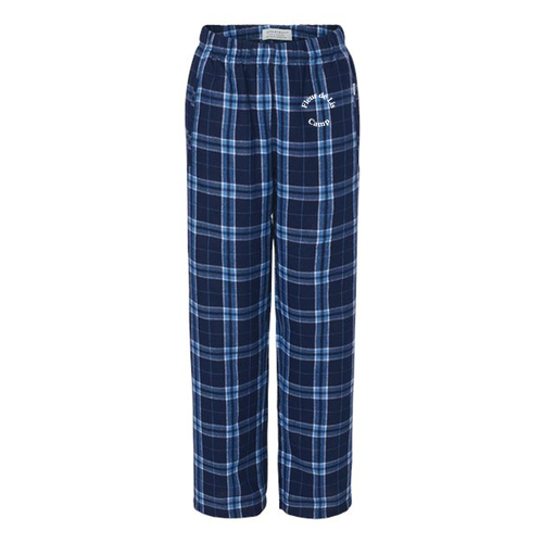 Boxercraft Youth Flannel Pants -- Navy / Columbia
