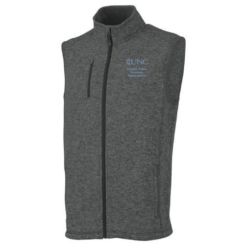 Charles River Mens Pacific Heathered Vest -- Charcoal Heather
