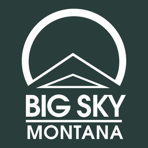 Big Sky Montana Logo 2 White Ink -- Crewneck Sweatshirt Forest