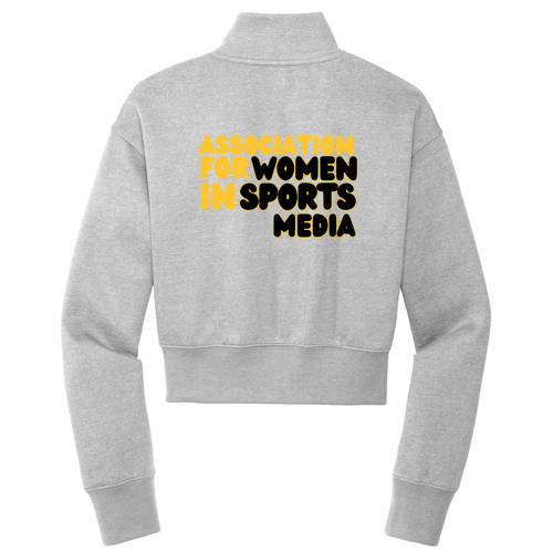District  Women's V.I.T. Fleece 1/2-Zip -- Light Heather Grey