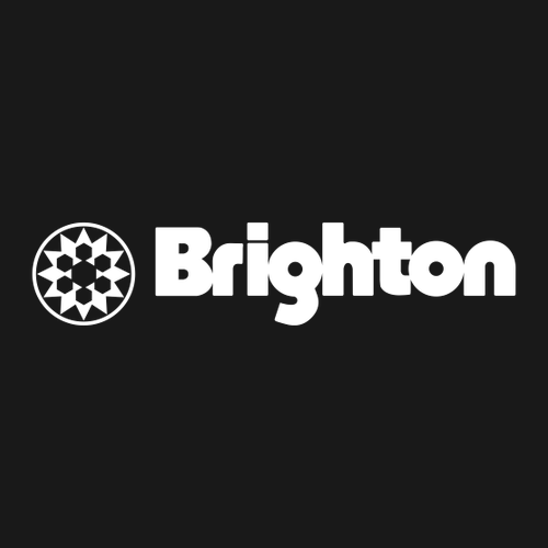 Brighton Logo 1 White Ink -- Short Sleeve Black