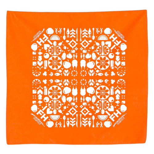 Forgotten Harvest Bandana -- Orange