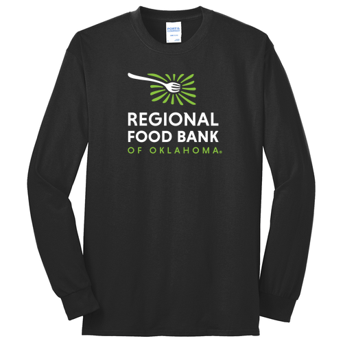 Port and Company Tall Long Sleeve 50/50 Cotton Poly T Shirt -- Jet Black