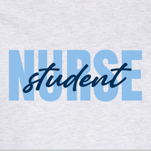 Port and Company 5.4 oz Cotton T-Shirt -- Ash -- Student Nurse