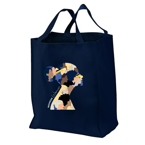 Port Authority Ideal Twill Grocery Tote -- Navy