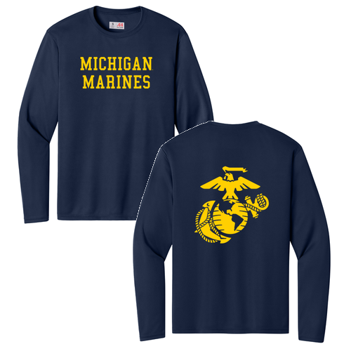 Performance Long Sleeve Tee -- Navy