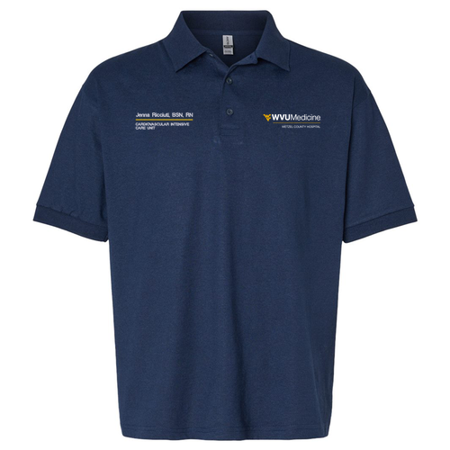 Gildan DryBlend Jersey Polo -- Navy