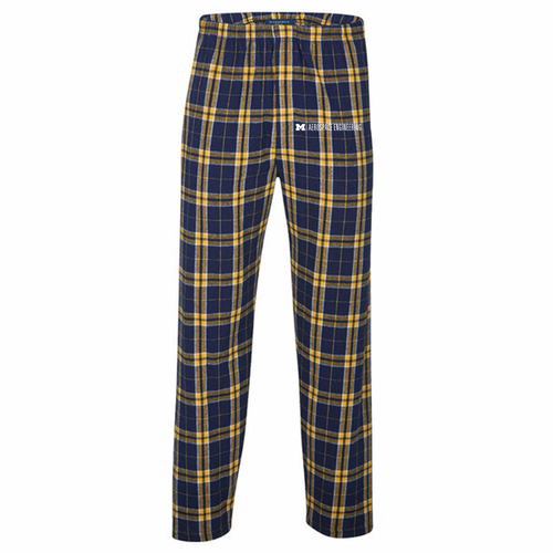 Boxercraft Harley Flannel Pant With Pockets -- Navy / Gold