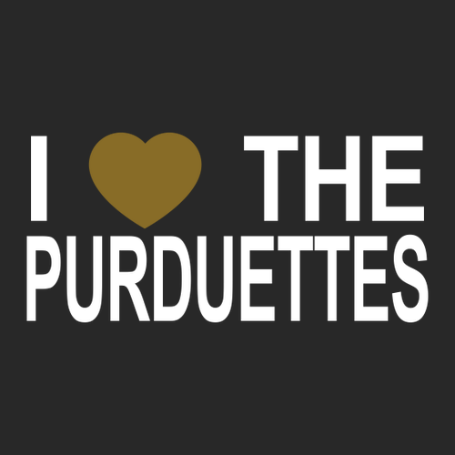 I Love The Purduettes Black T-Shirt