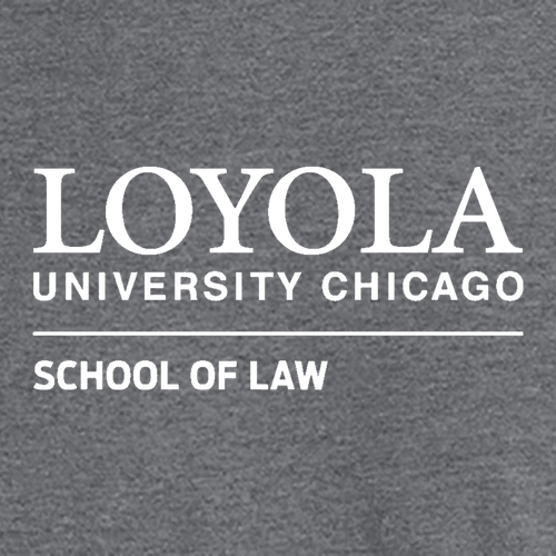 School Of Law Embroidered Quarter-Zip Pullover Sweatshirt -- Graphite Heather